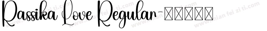 Rassika Love Regular字体转换